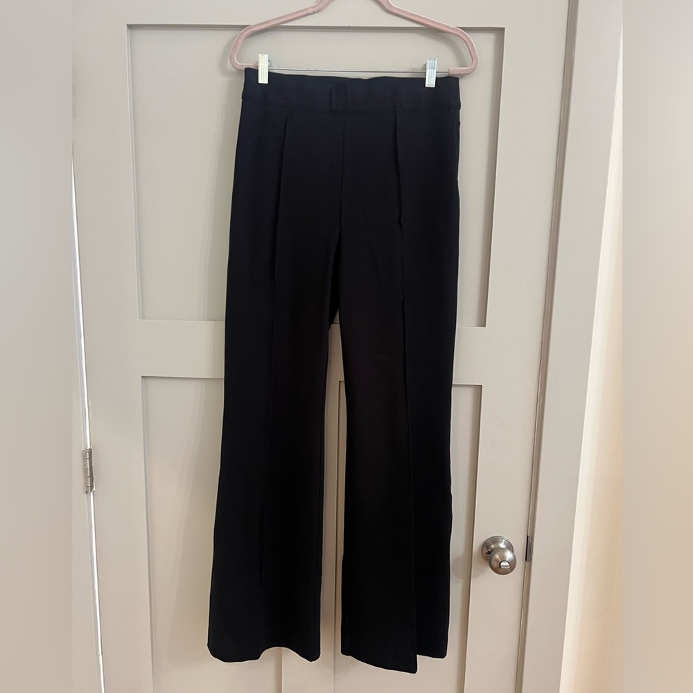 Spanx Flare Leg Pull On Dress Pant Black Sz L